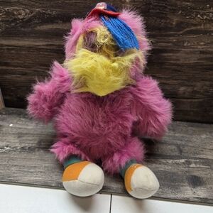 Vtg Cleveland Indians Chief Wahoo Slider Plush Stuffed Toy Mascot MLB Pink‎ 16"